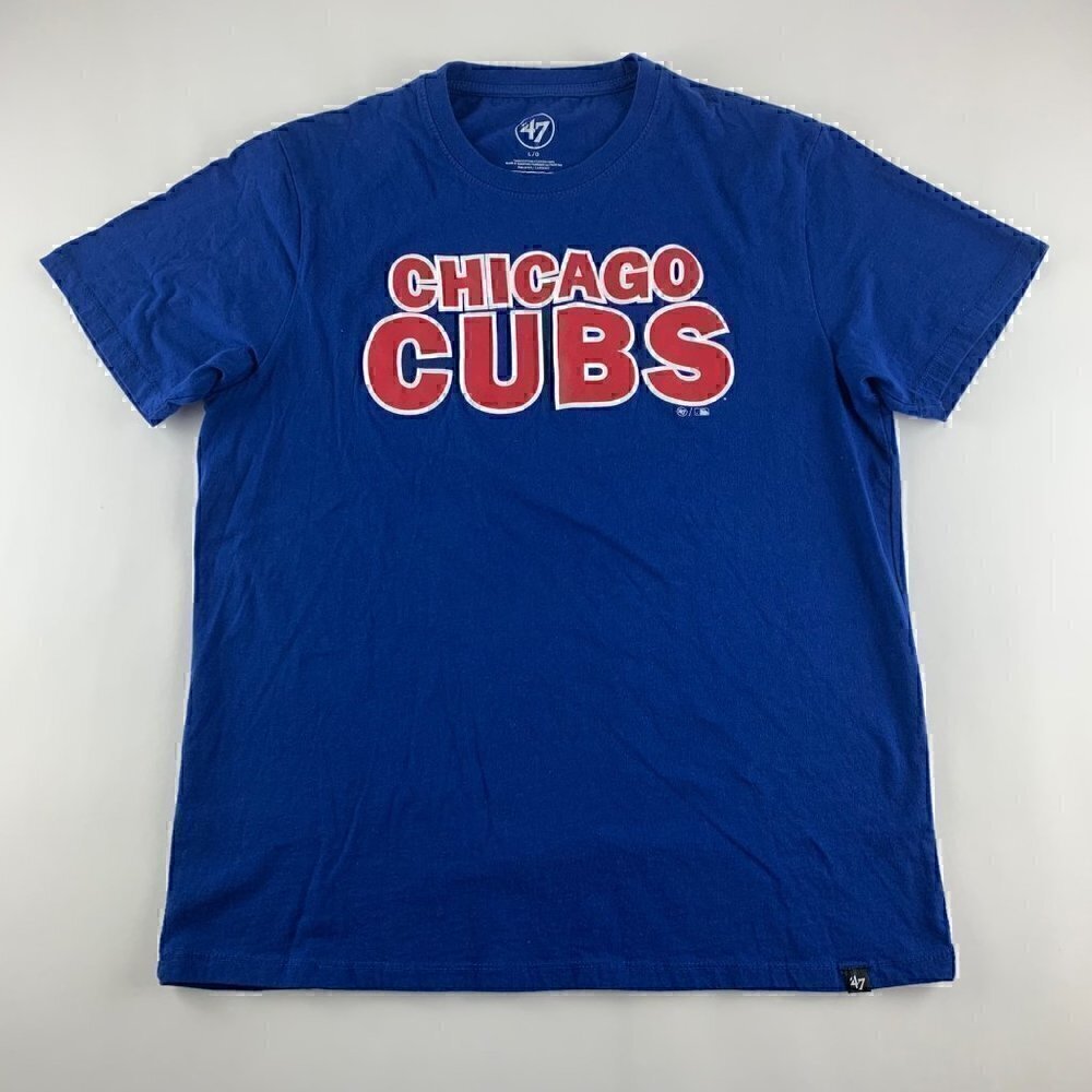 Chicago Cubs MLB Blue 47 Brand Crewneck Shirt Mens Large